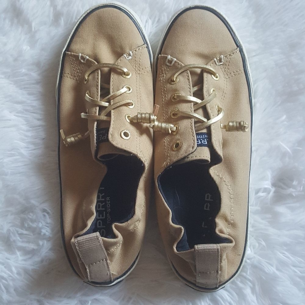 Sperry Topslider Lounge Away Tan Slip on Shoes Womens Size 7‎